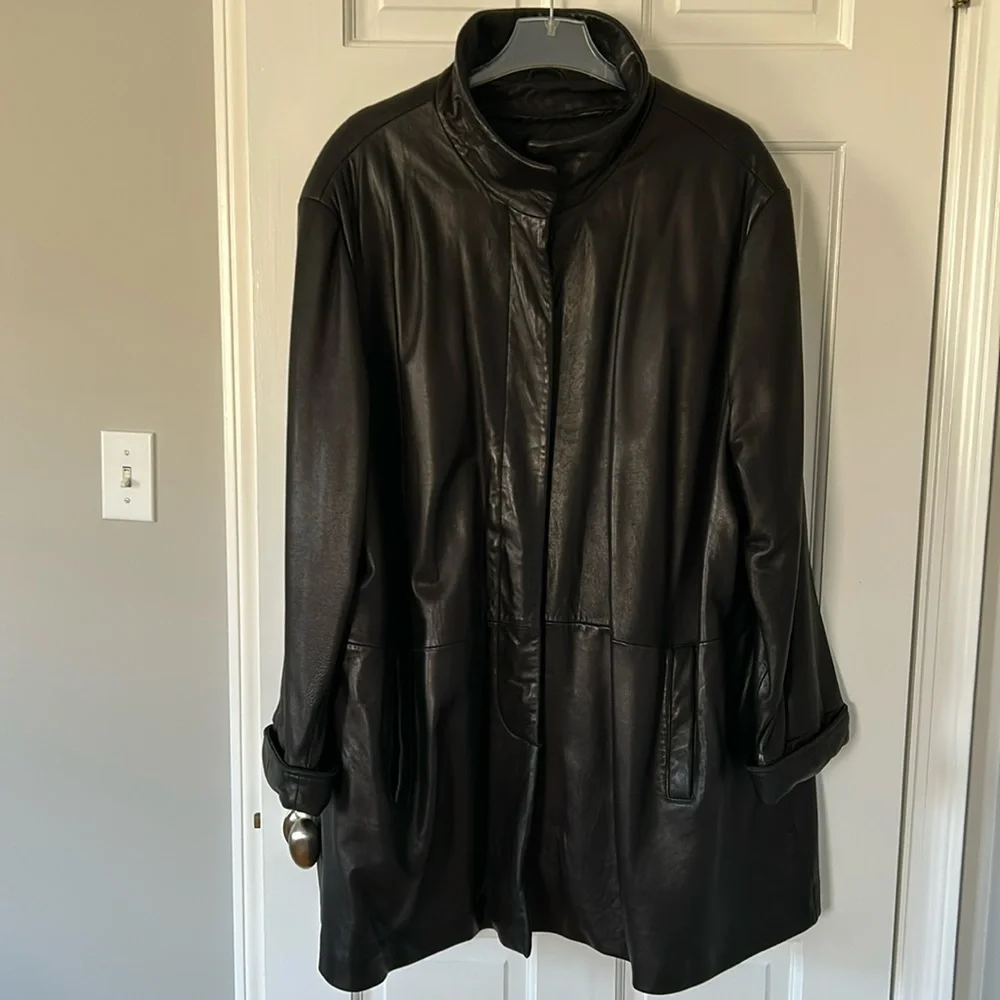 Tibor Leathers - Women’s Black Thermolite Insulated Jacket, 3x - Picture 1 of 13